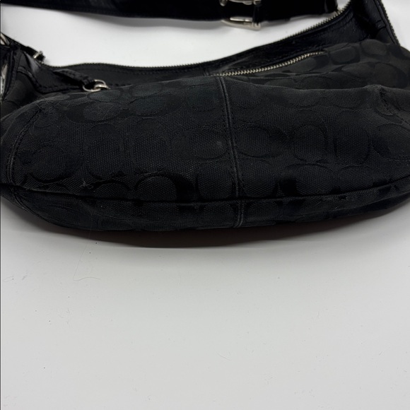 Coach Black Signature Canvas Shoulder Bag - Picture 7 of 7